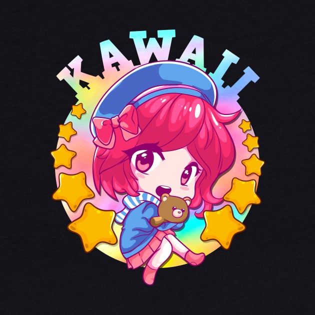 Kawaii Cute Anime Girl Japanese Manga by theperfectpresents